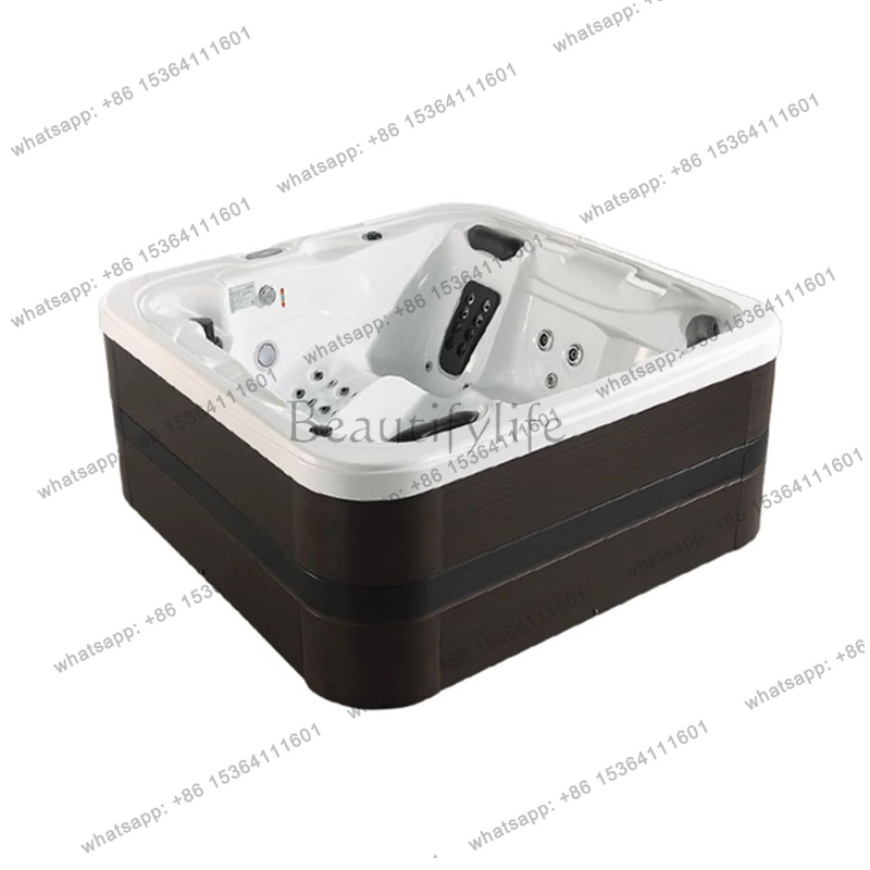 Villa Wellness Spa - Akrylowa zewnętrzna wanna jacuzzi z funkcją